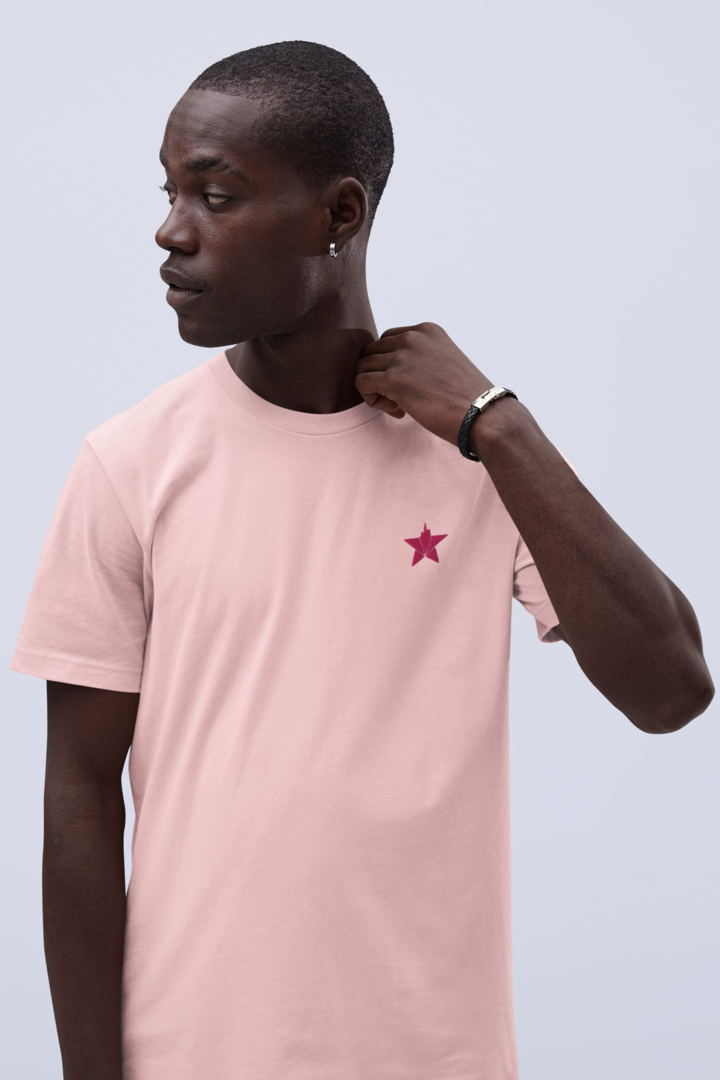 Sumthin Lite Embroidered CitiStar Tee - Flamingo Pink