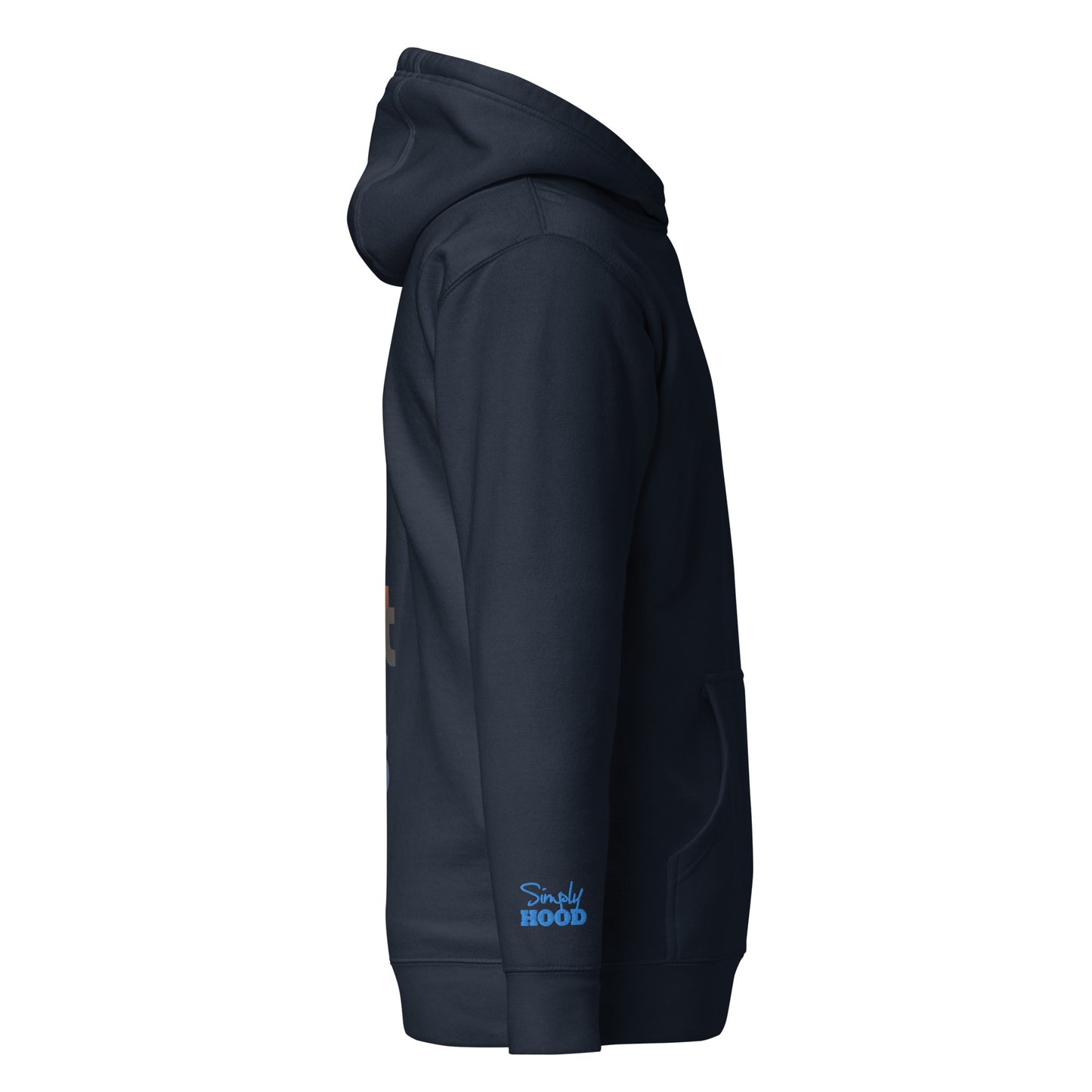 Big City Bright Lights Hoodie Navy - Pnk/Elec Blu Stitch