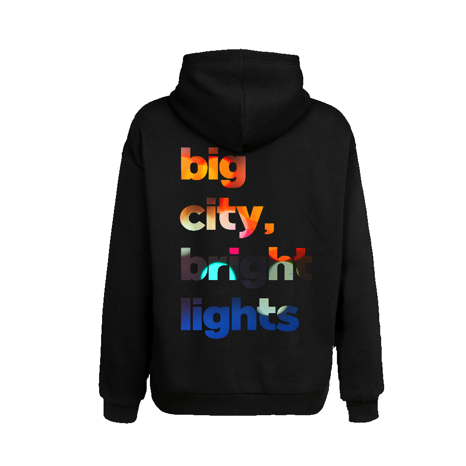 Big City Bright Lights Hoodie Black