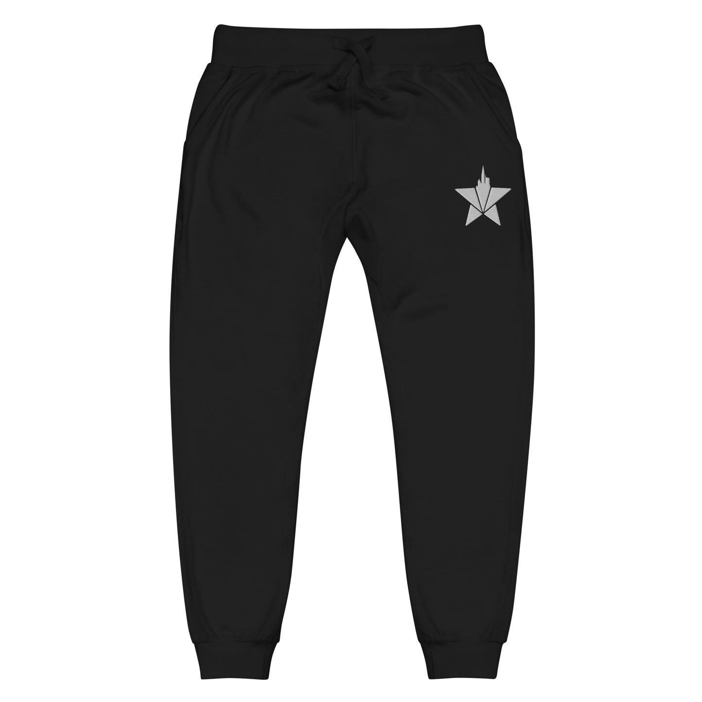 CitiStar Sweatpants Black Wht Stitch