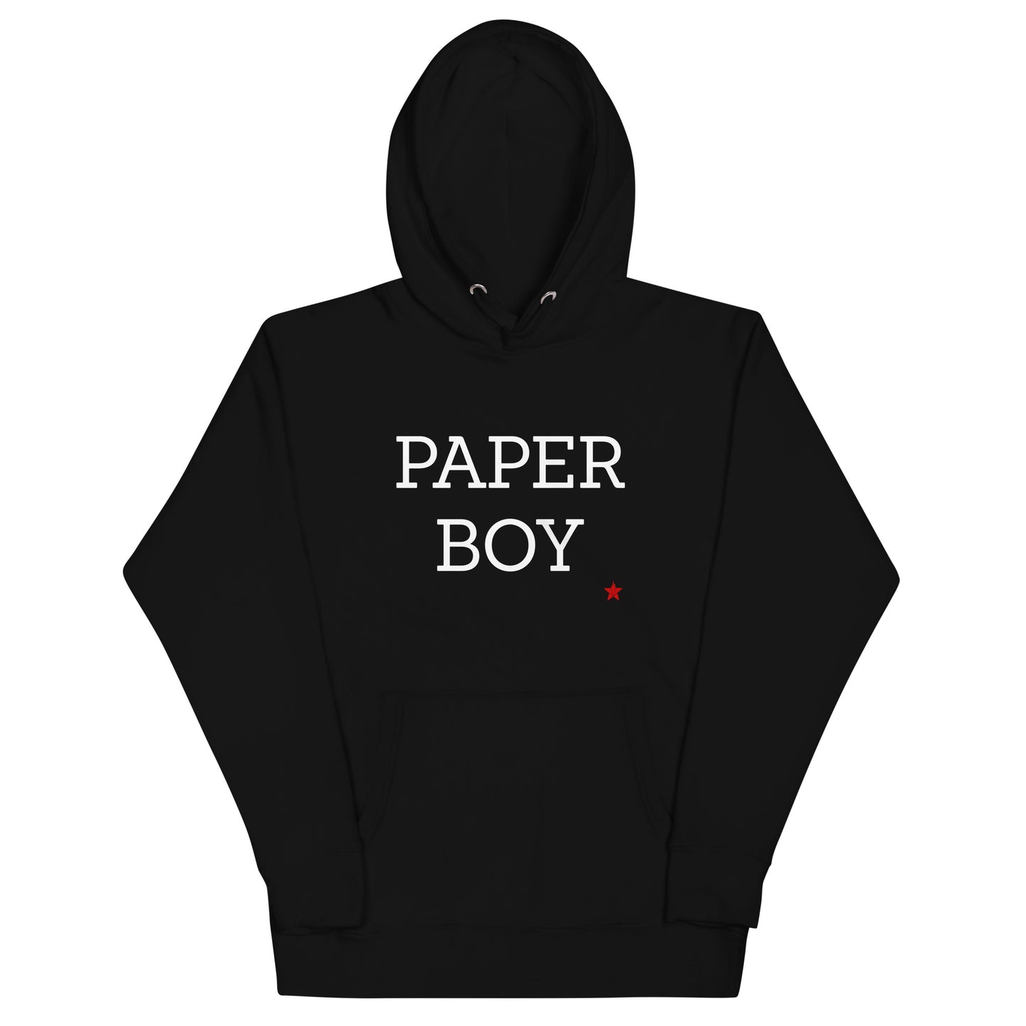 Paper Boy Hoodie Black/Wht/Red