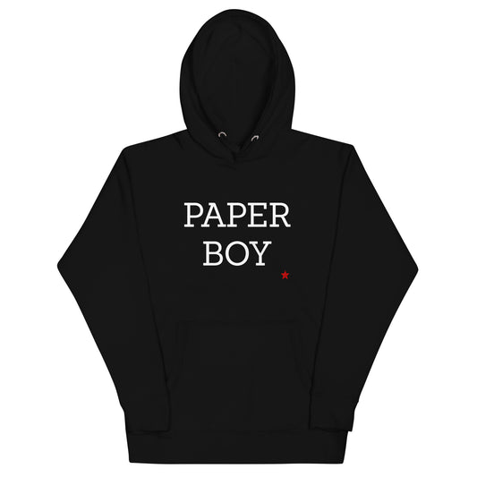 Paper Boy Hoodie Black/Wht/Red