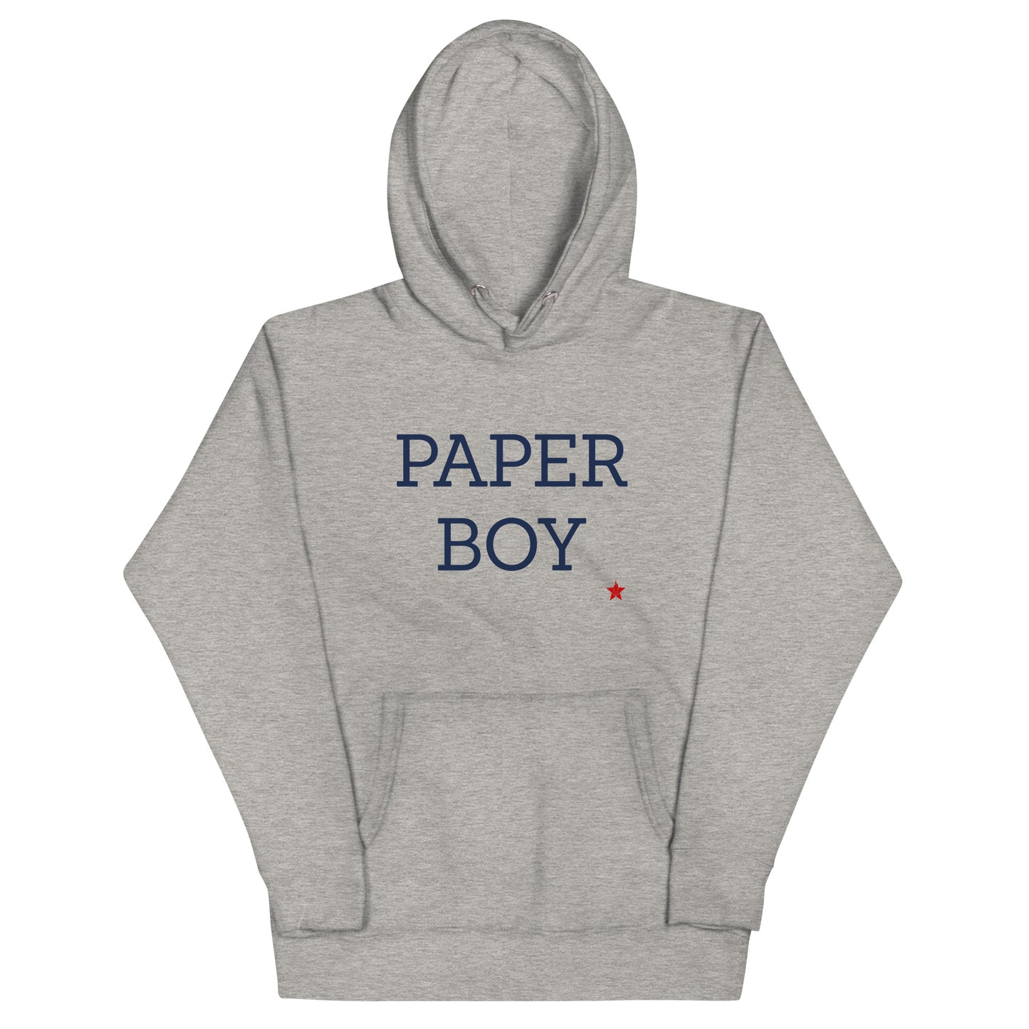 Paper Boy Hoodie Gray/Navy/Red