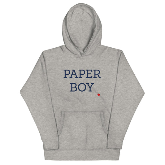 Paper Boy Hoodie Gray/Navy/Red