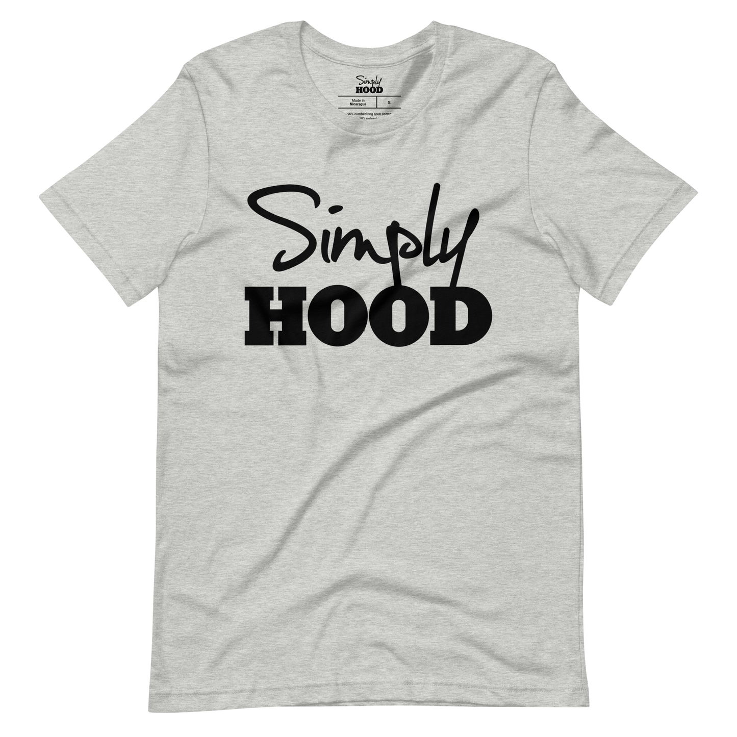 Simply Hood Logo Tee Gray Blk