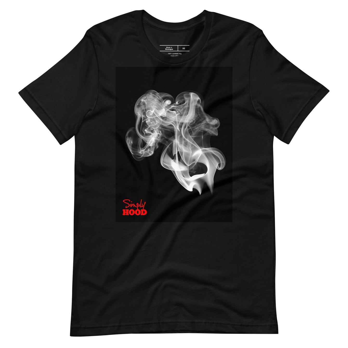 Free Smoke Black Tee Red Logo