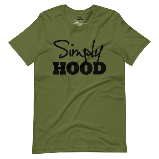 Simply Hood Logo Tee Army Green Blk