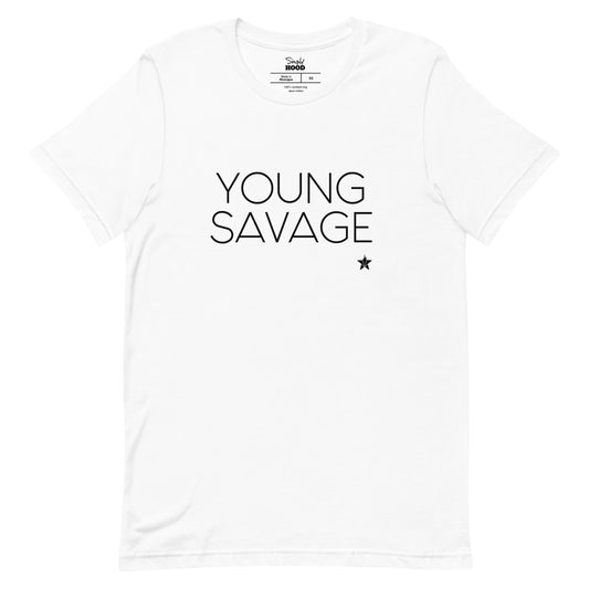 Young Savage Tee White/Blk