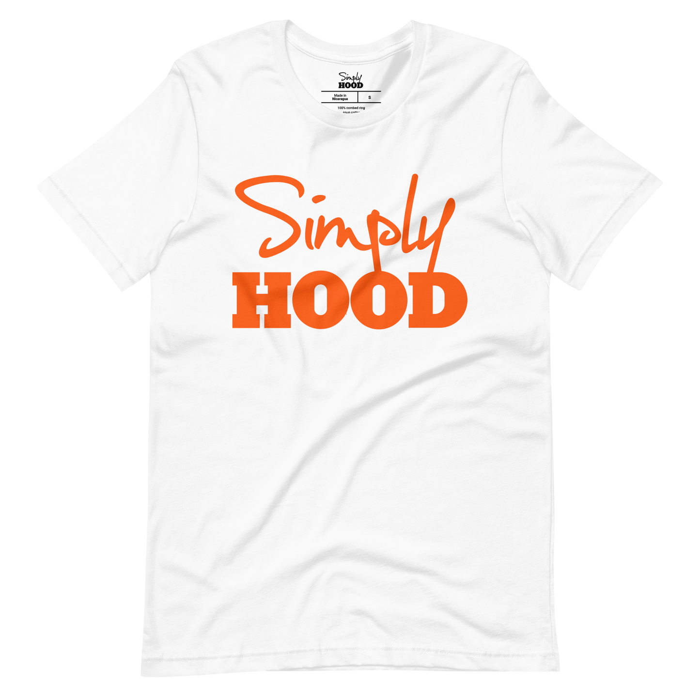 Simply Hood Logo Tee Orange