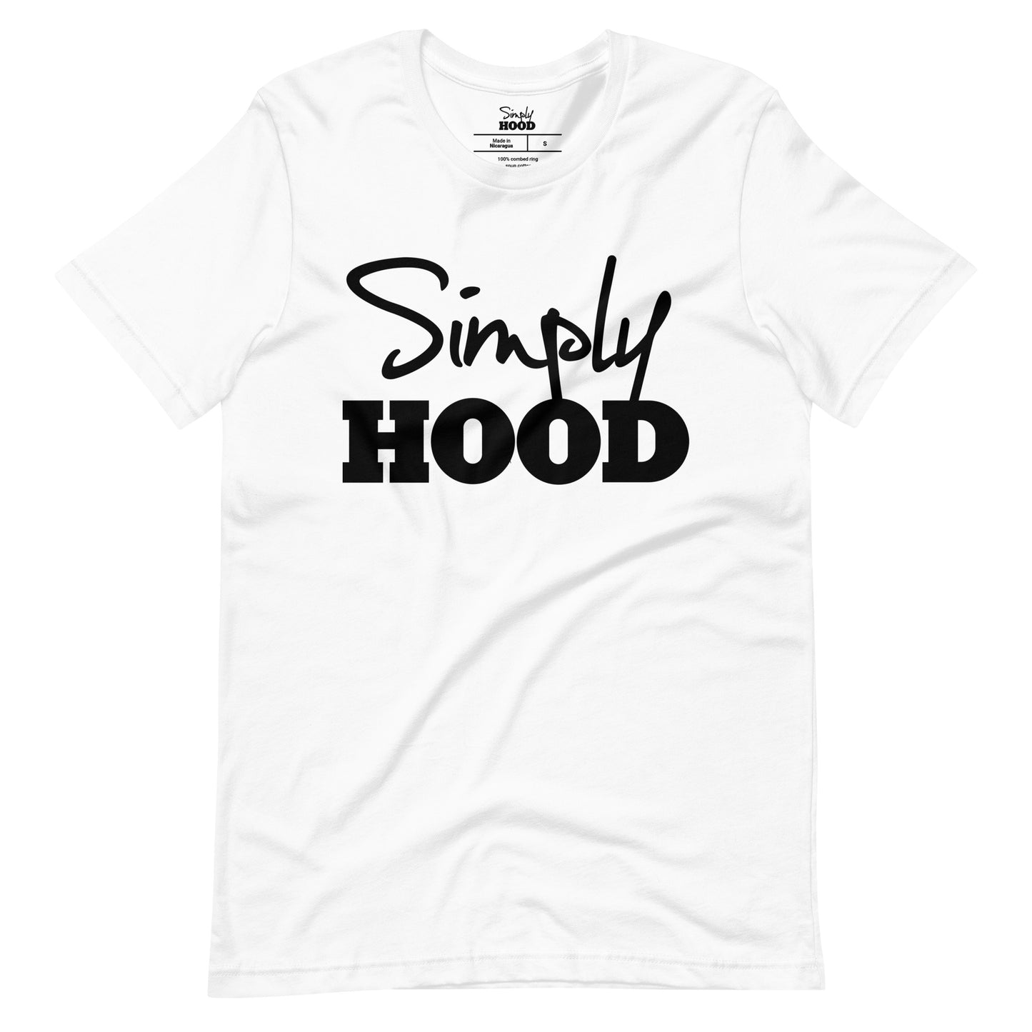 Simply Hood Logo Tee Black